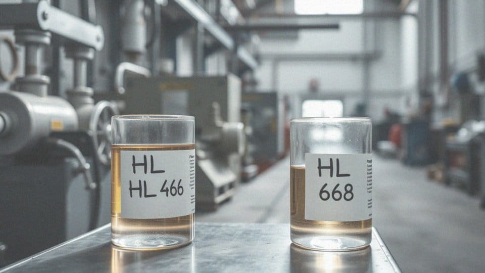 Jakie są różnice w lepkości między olejem HL 46 a HL 68?
