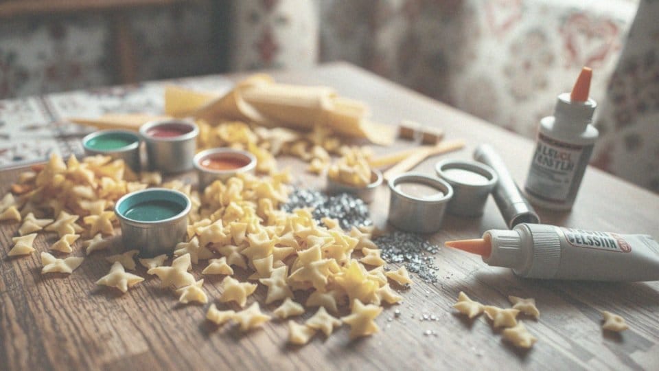 Jak wykonać dekoracje choinkowe z makaronu krok po kroku?
