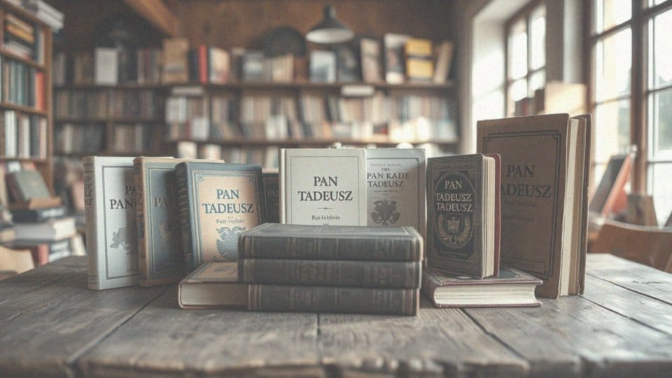 Jakie są przykłady współczesnych edycji Pana Tadeusza z różną liczbą stron?