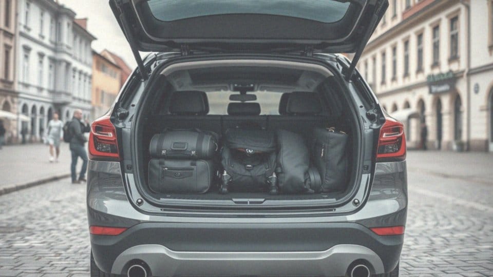 Jakie rozwiązania przestrzenne oferuje bagażnik BMW X1 F48?