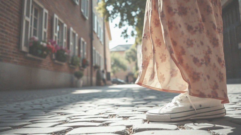 Jakie buty sportowe mogą być idealne do letniej sukienki?