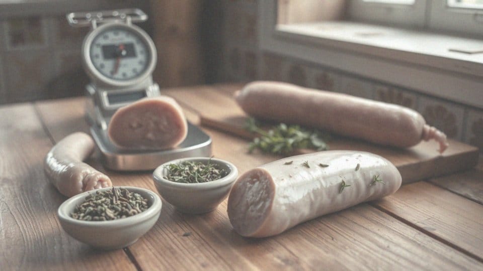 Jakie są proporcje majeranku do białej kiełbasy?