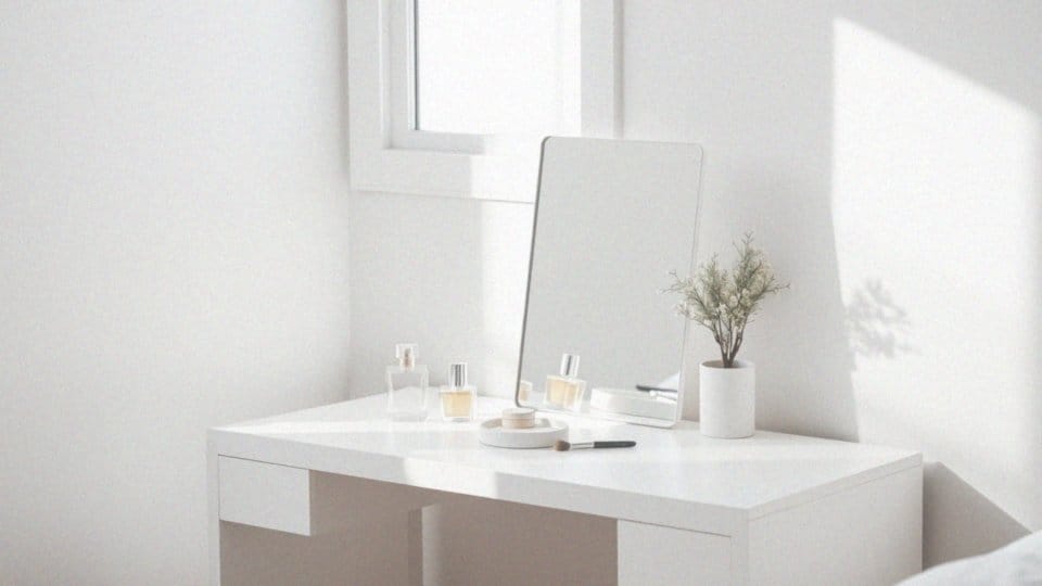 Biurko z lustrem – funkcjonalność i styl w jednym meblu