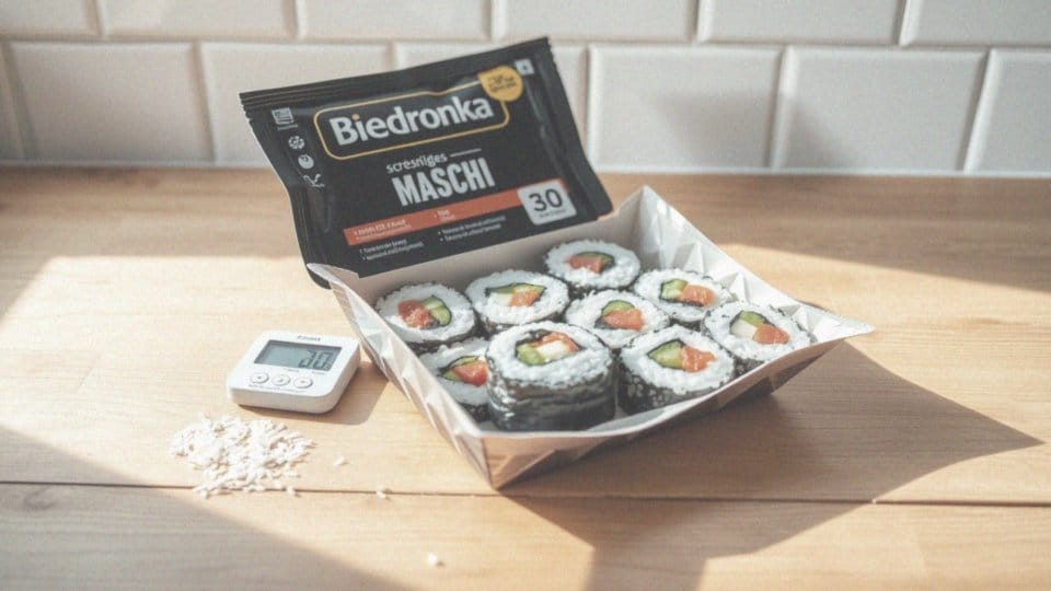 Ile kalorii ma sushi z Biedronki? Sprawdź wartości odżywcze!