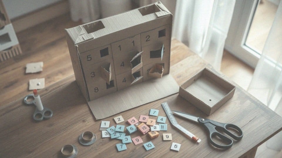 Jak zrobić kalendarz adwentowy z kartonu? Krok po kroku