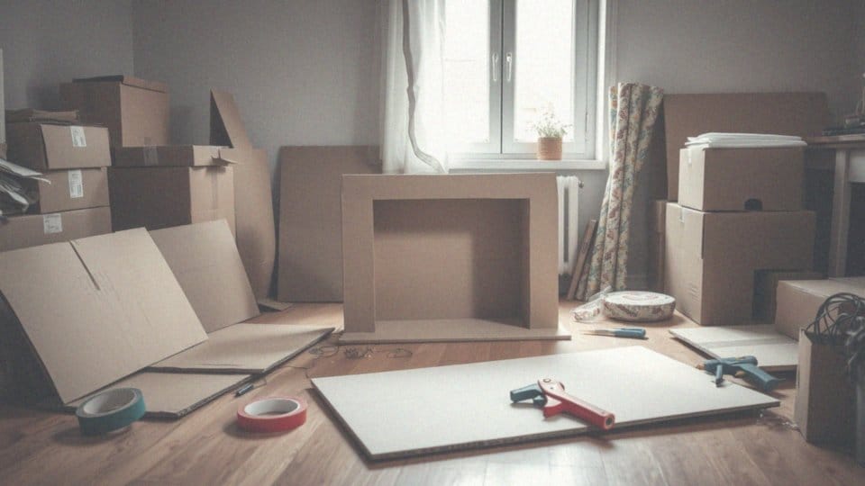 Jak zrobić kominek z kartonu? Krok po kroku do efektownej dekoracji