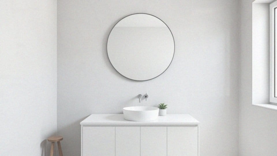 Okrągłe lustro nad umywalką – zalety i porady dotyczące montażu